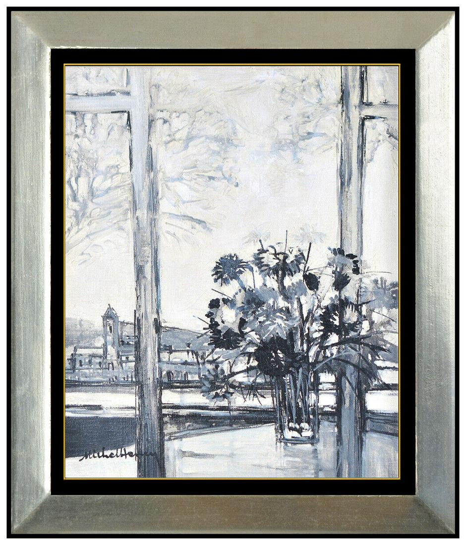 Michel Henry Original Oil Painting On Canvas Signed Still Life Flowers Artwork (1 of 4)