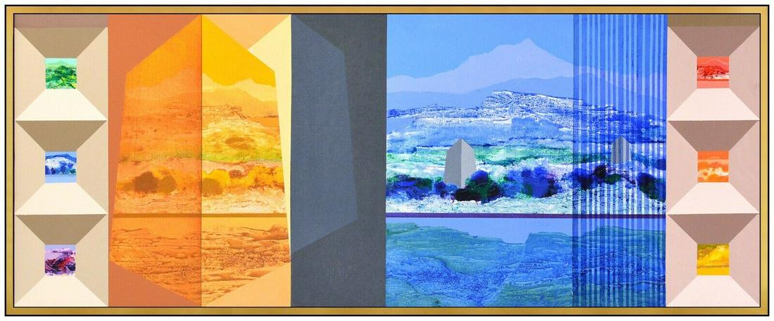James Twitty Large Original Acrylic Painting On Canvas Signed Landscape Artwork (1 of 7)