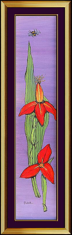 Fleur Cowles Original Oil Painting On Board Signed Floral Still Life Artwork (1 of 4)
