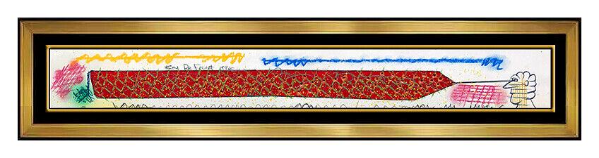 Roy De Forest Original Acrylic Painting Contemporary Signed Framed Artwork (1 of 4)