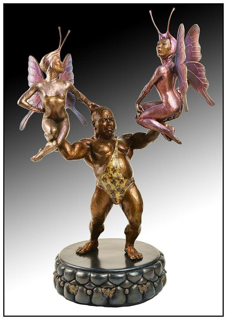 Martin Eichinger Bronze Sculpture Targo Butterflies Signed Music Dance Artwork (1 of 6)