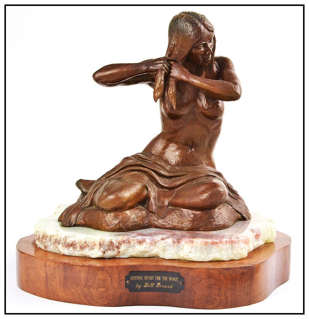 Bill Girard Bronze Sculpture Getting Ready For Dance Female Portrait Signed Art (1 of 5)