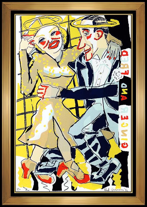 Red Grooms Original Silkscreen Fred Astaire Ginger Rogers Hand Signed Dance Art (1 of 6)
