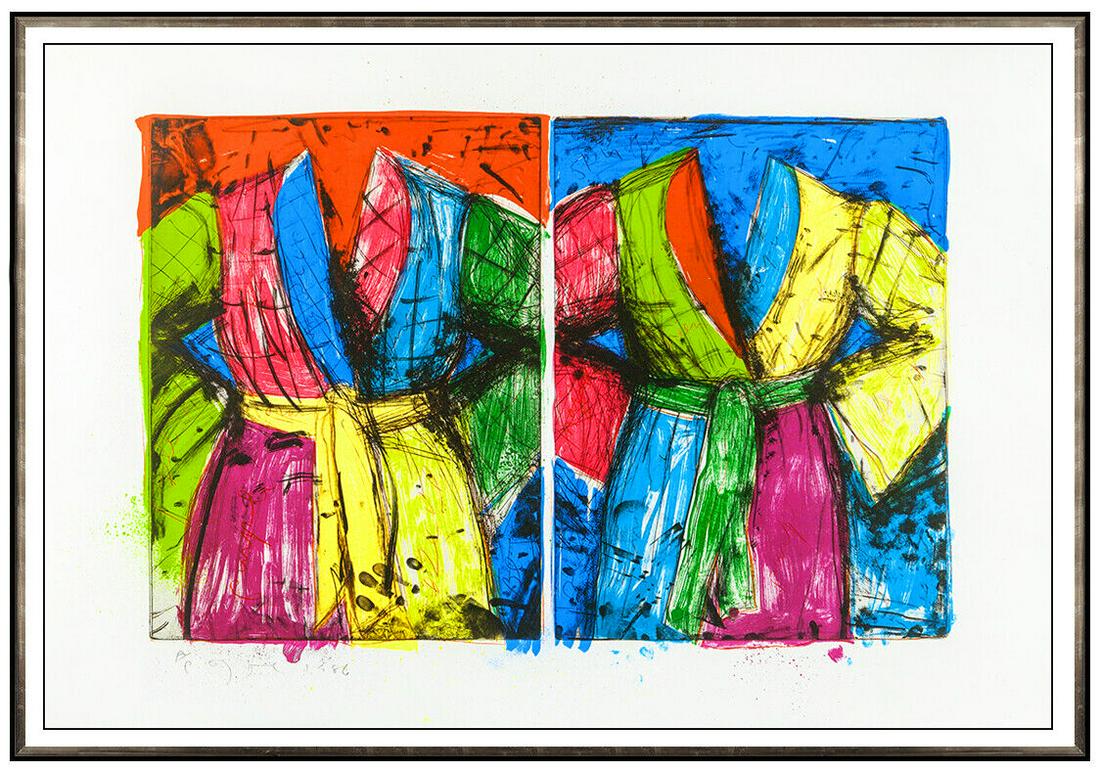 Jim Dine Original Etching Lithograph Florida Bathrobes Robe Large Signed Artwork (1 of 5)