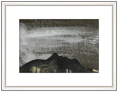Dirk Bell Original Mixed Media Painting Signed Framed Surreal Portrait Artwork: This lot includes:Gallery COA & free domestic shipping (*insurance and international shipping for an additional charge)Artist: Dirk Bell Title: O.T. 2000 Medium: Mixed Media Painting Size: 9 ½&