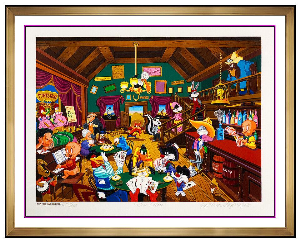 Melanie Taylor Kent Color Serigraph Signed Tune Saloon Warner Brothers Artwork (1 of 5)