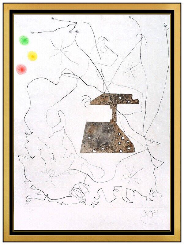 Joan Miro Drypoint Etching La Ciel Du Forgeron Hand Signed Modern Abstract Art (1 of 4)