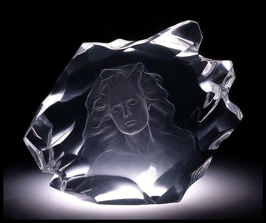Frederick Hart Acrylic Sculpture Signed Female Portrait Figurative Illuminata I: This lot includes:Gallery COA & free domestic shipping (*insurance and international shipping for an additional charge)Artist: Frederick HartTitle: Illuminata IMedium: AcrylicSize: 12 1/2" x 15" x 4"