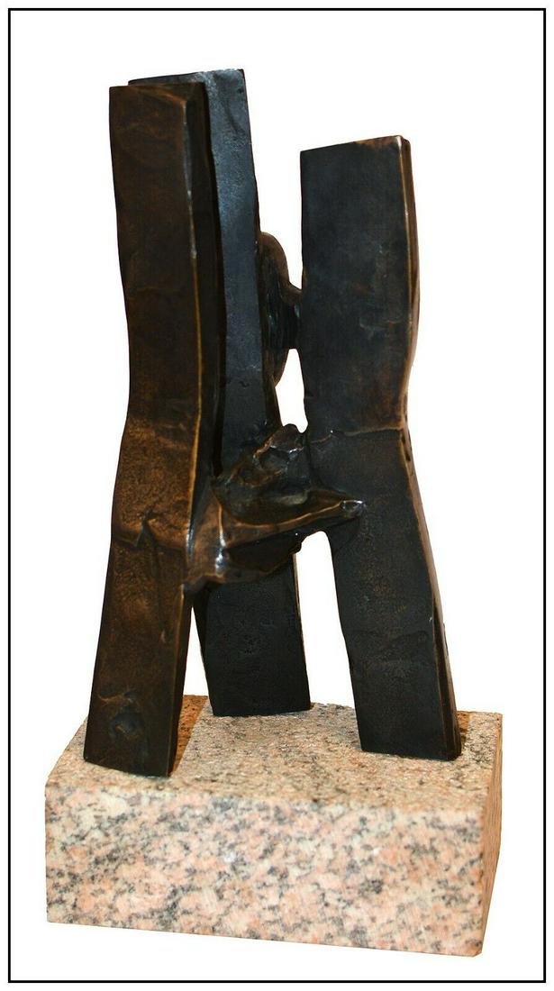 Dimitri Hadzi Original Bronze Abstract Sculpture Trojan Object Hand Signed Art (1 of 5)