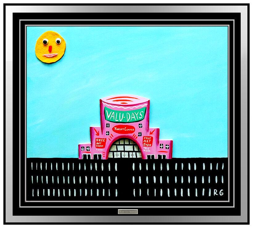 Rodney Alan Greenblat Original Painting on Wood Sculpture Authentic Signed Art (1 of 7)