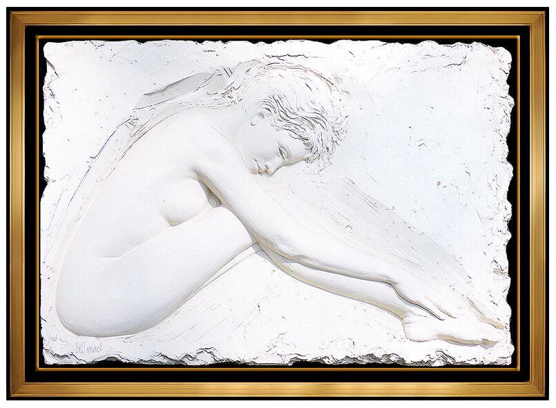 Bill Mack Serenity Bonded Sand Nude Female Alto Relief Sculpture Signed Large Art: This lot includes:Gallery COA & free domestic shipping (*insurance and international shipping for an additional charge)Artist: Bill Mack Title: SerenityMedium: Bonded Sand SculptureSize: 29" x 40"Fram