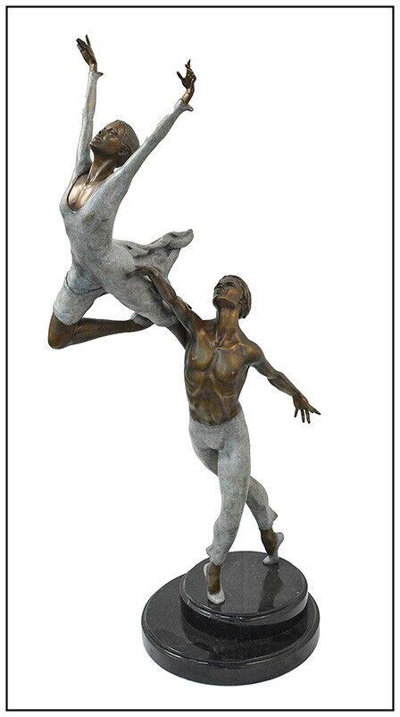 Mario Jason Large Elancery Original Bronze Sculpture Signed Dance Ballet Figures (1 of 6)