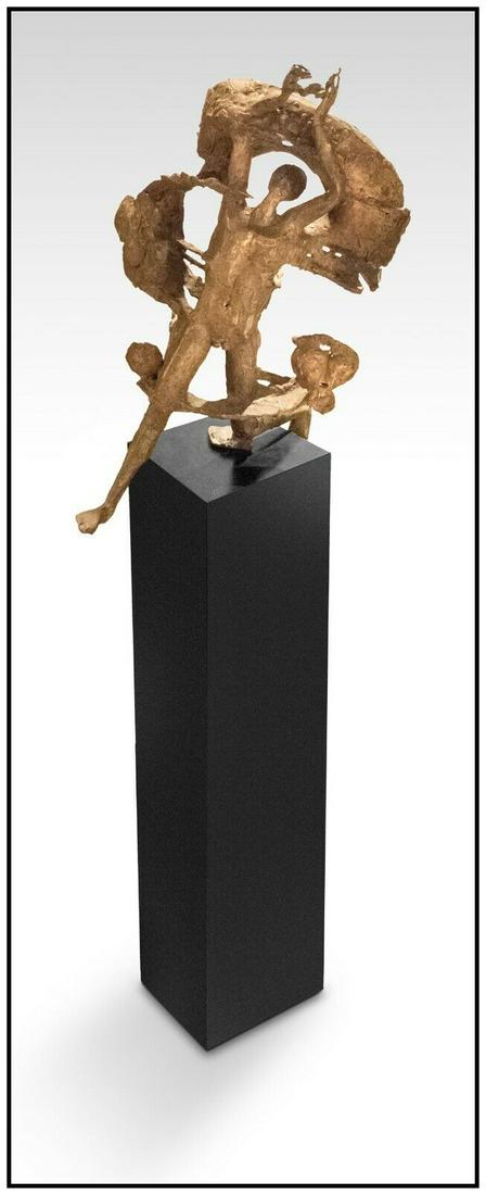 Milton Hebald Large Original Bronze Sculpture Female Figurative Signed Artwork (1 of 4)