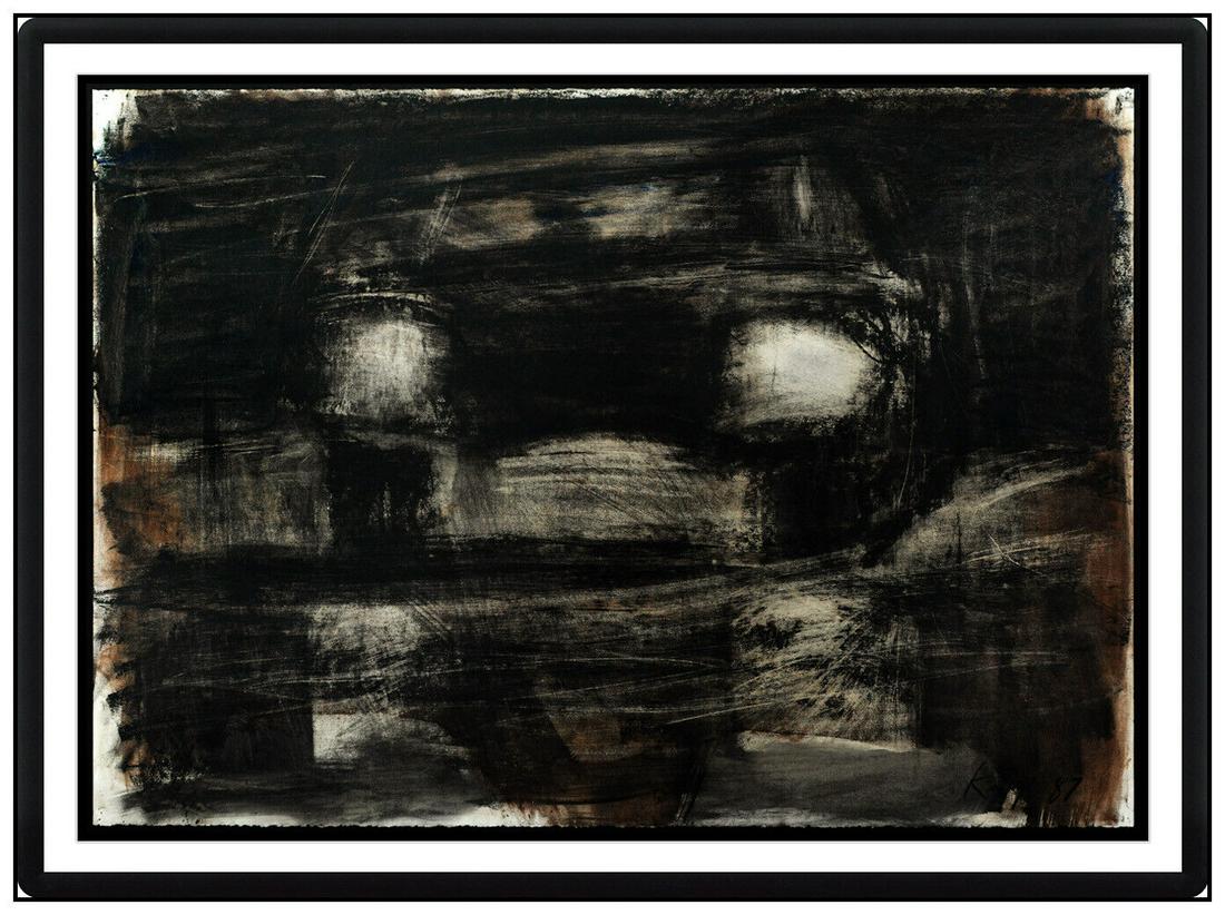 David Kapp Large Automobile Original Oil Painting Signed Modern Abstract Artwork: This lot includes:Gallery COA & free domestic shipping (*insurance and international shipping for an additional charge)Artist: David Kapp Title: Into the NightMedium: Original Oil Painting Signed Size