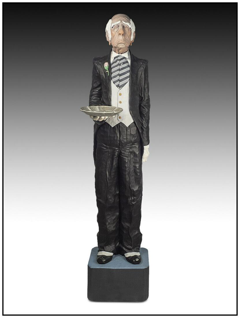 Jack Dowd Butler Bennings Original Hand Painted Resin Sculpture Large Signed Art (1 of 9)