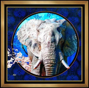 Adam Scott Rote Giclee On Canvas Original Wild Ones Elephant Walk Signed Artwork: This lot includes:Gallery COA & free domestic shipping (*insurance and international shipping for an additional charge)Artist: Adam Scott RoteTitle: The Wild Ones - Elephant Walk IIMedium: Giclee On C