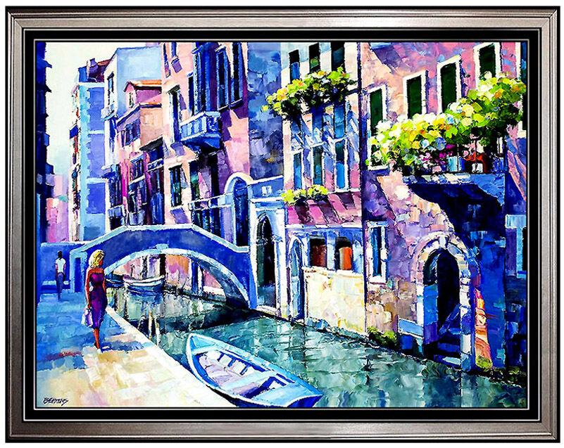 Howard Behrens Original Oil On Canvas Painting Signed Art Water Large 36X48 (1 of 5)