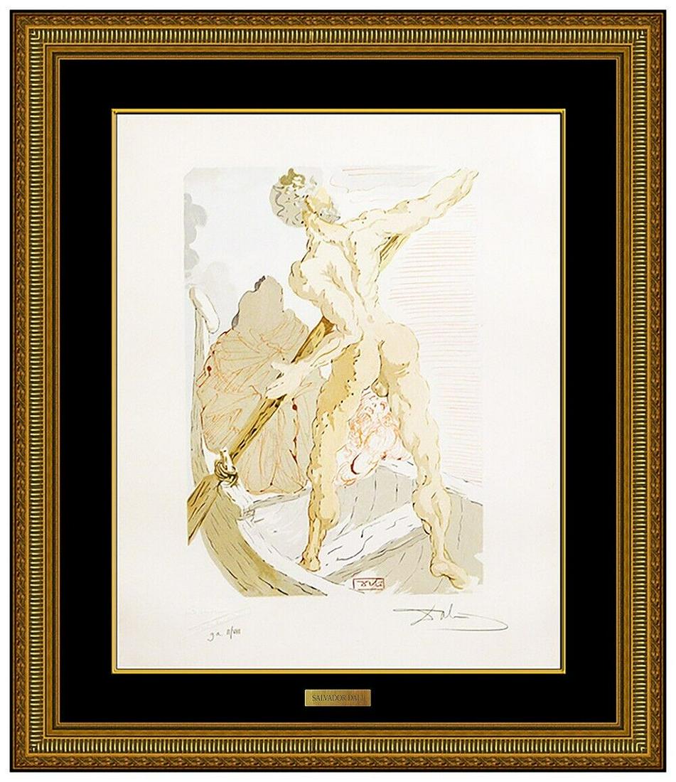 Salvador Dali Theseus Charon And The Crossing Of The Acheron Signed Etching (1 of 6)