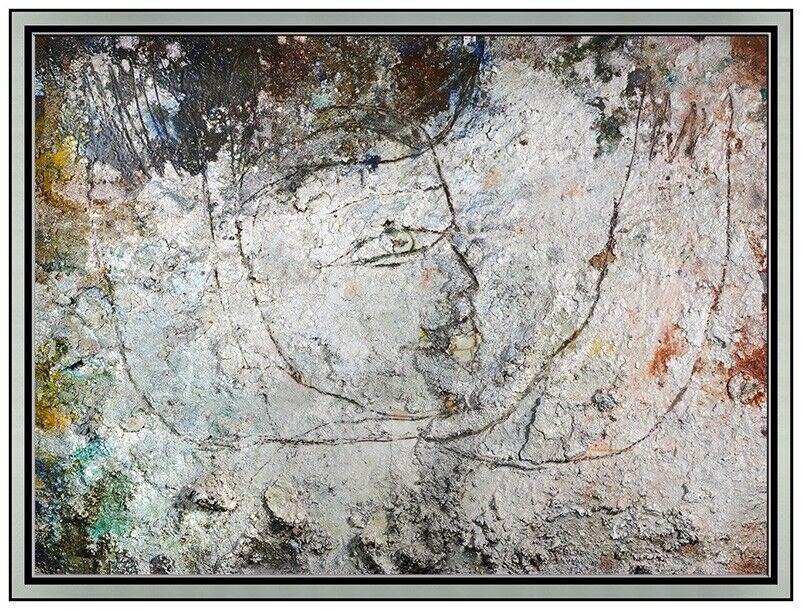 Jamali Large Original Painting Authentic Fresco Tempera Portrait Profile Signed: This lot includes:Gallery COA & free domestic shipping (*insurance and international shipping for an additional charge)Artist: JamaliTitle: Grand Voyage Medium: Original Fresco Tempera painting on boa