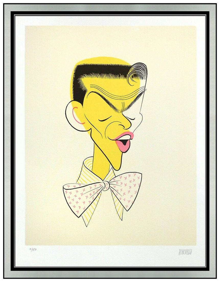 Al Hirschfeld Original Frank Sinatra Color Lithograph Hand Signed Caricature Art (1 of 5)