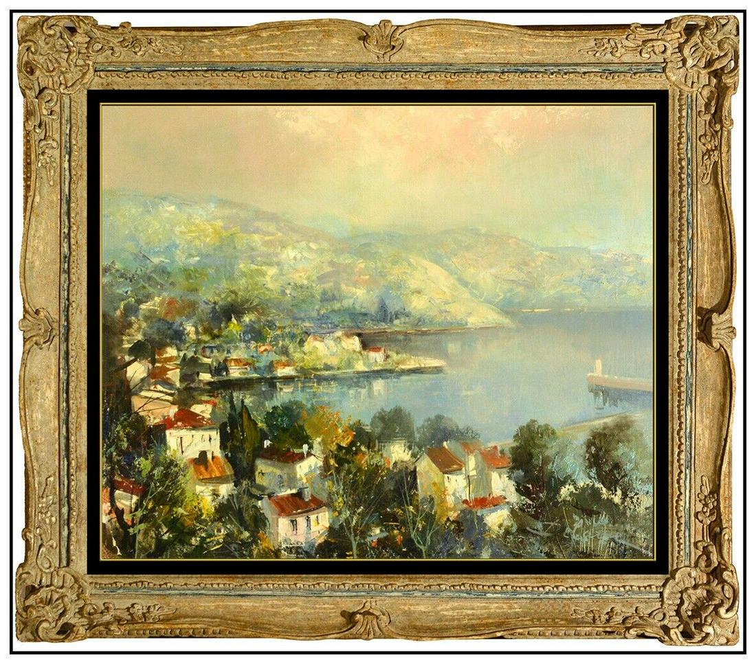 Lucien Delarue Original Landscape Oil Painting On Canvas Signed Framed Artwork (1 of 5)