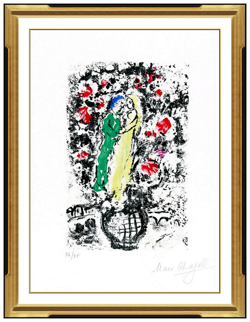 Marc Chagall Original Color Lithograph Hand Signed Modernism Figurative Artwork (1 of 5)
