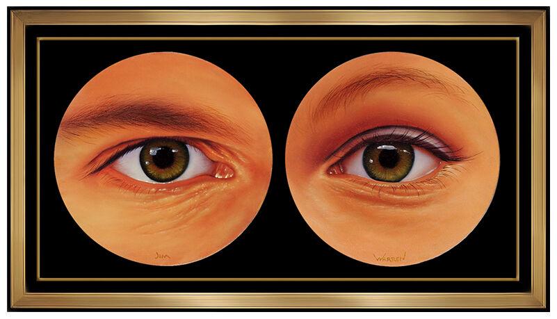 Jim Warren Original Oil Painting On Canvas Signed Figurative Surreal Artwork Sbo (1 of 7)