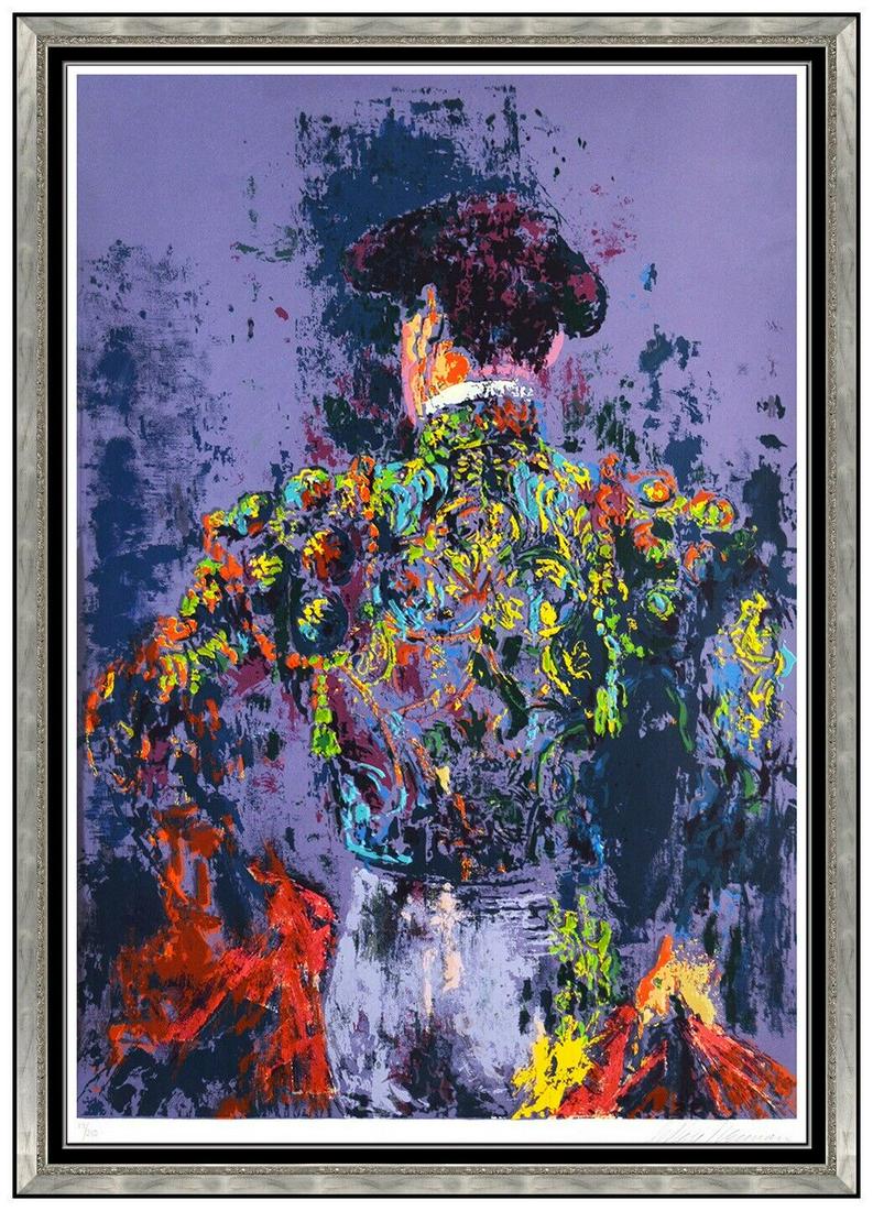 Leroy Neiman Large Color Serigraph Toreador Hand Signed Framed Modern Artwork (1 of 6)