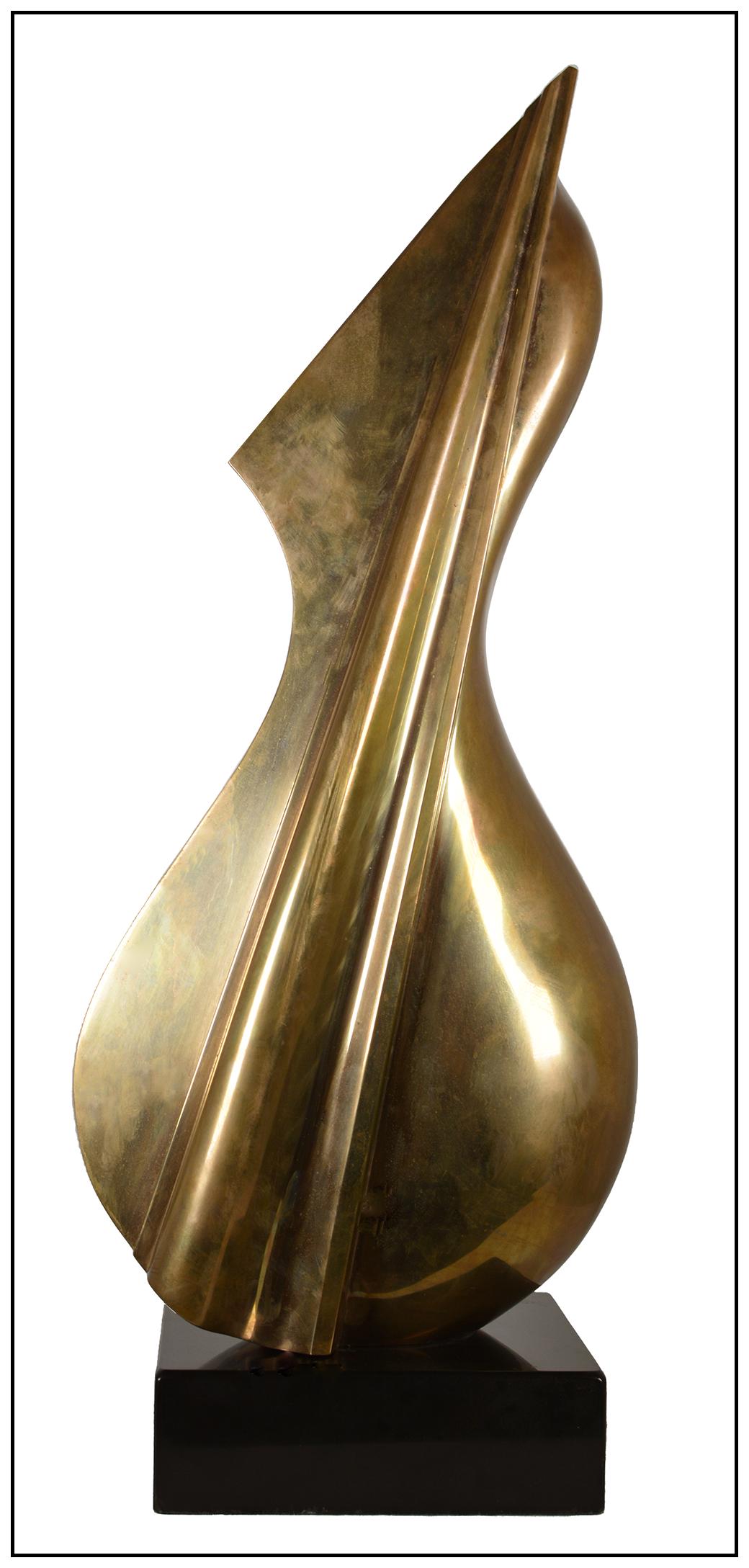 Antonio Grediaga Kieff Original Bronze Sculpture Abstract Hand Signed Large Artwork (1 of 5)