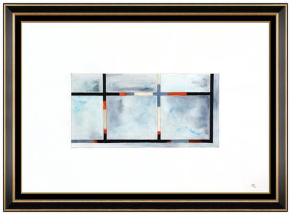 Craig Kauffman Original Mixed Media Painting Modern Signed Abstract Framed Art: This Lot Includes:Gallery Coa & Free Domestic Shipping (*Insurance And International Shipping For An Additional Charge)Artist: Craig KauffmanTitle: Out the WindowMedium: Original Mixed Media Painting