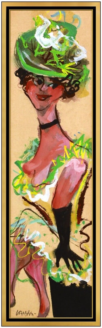 William Gropper Original Oil Painting Female Portrait Frame Artwork Signed Frame (1 of 4)