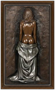 Bill Mack Brilliance Bonded Bronze Relief Sculpture Signed Large Framed Artwork: This lot includes:Gallery COA & free domestic shipping (*insurance and international shipping for an additional charge)Artist: Bill Mack Title: BrillianceMedium: BronzeSize: 43” x 5” x 24&