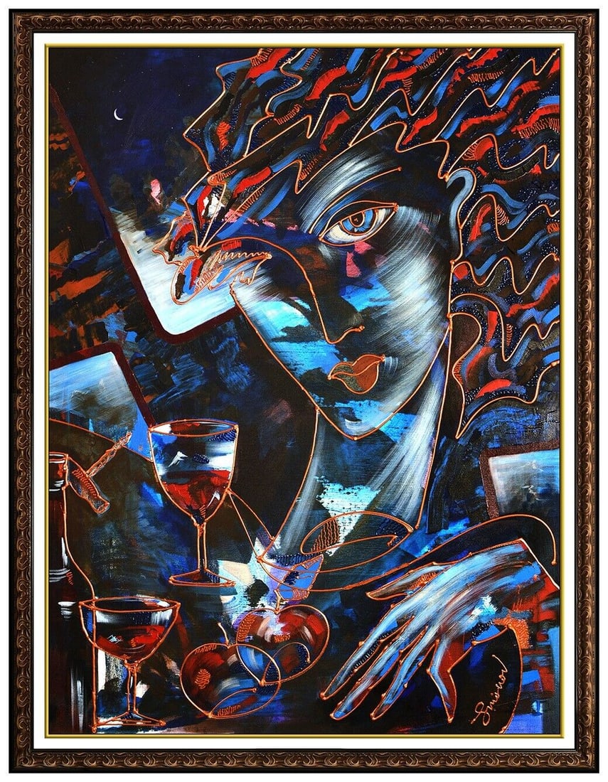 Igor Smirnov Large Original Oil Painting On Canvas Framed Signed Abstract Art (1 of 6)