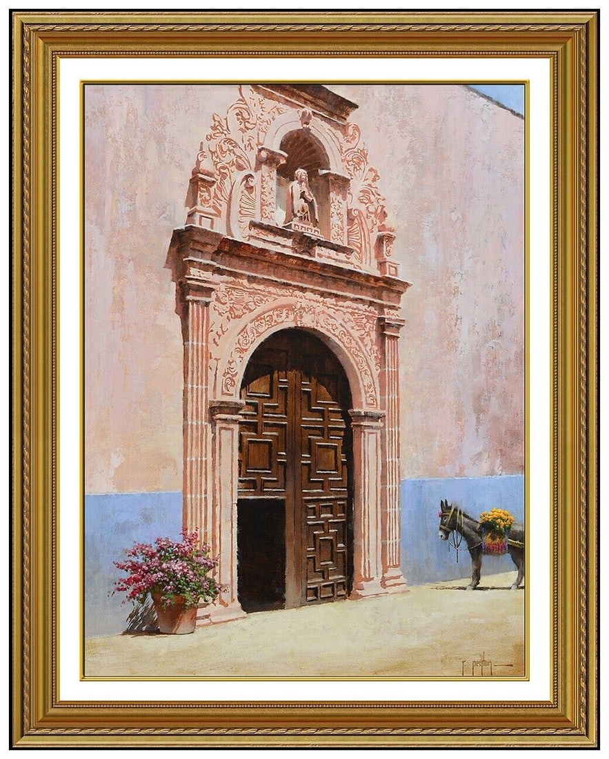 Randy Peyton Original Oil Painting On Board Framed Signed Architecture Artwork (1 of 5)