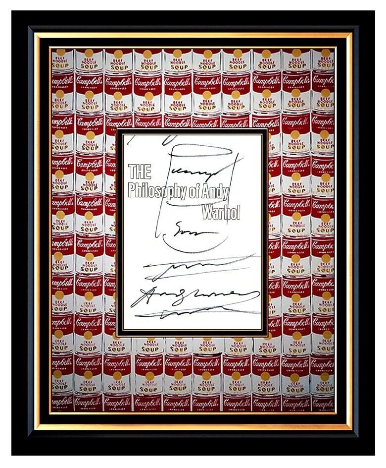Andy Warhol Original Signed Campbells Tomato Soup Ink Drawing Pop Art Painting (1 of 5)