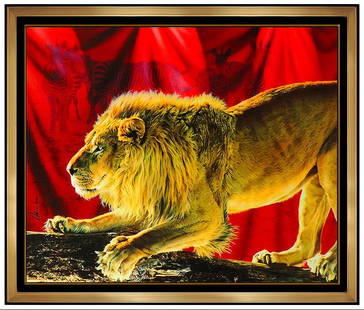 Adam Scott Rote The Wild Ones Giclee On Aluminum Original Lion Signed Artwork: This lot includes:Gallery COA & free domestic shipping (*insurance and international shipping for an additional charge)Artist: Adam Scott RoteTitle: The Wild OnesMedium: Giclee on AluminumSize: 20" x