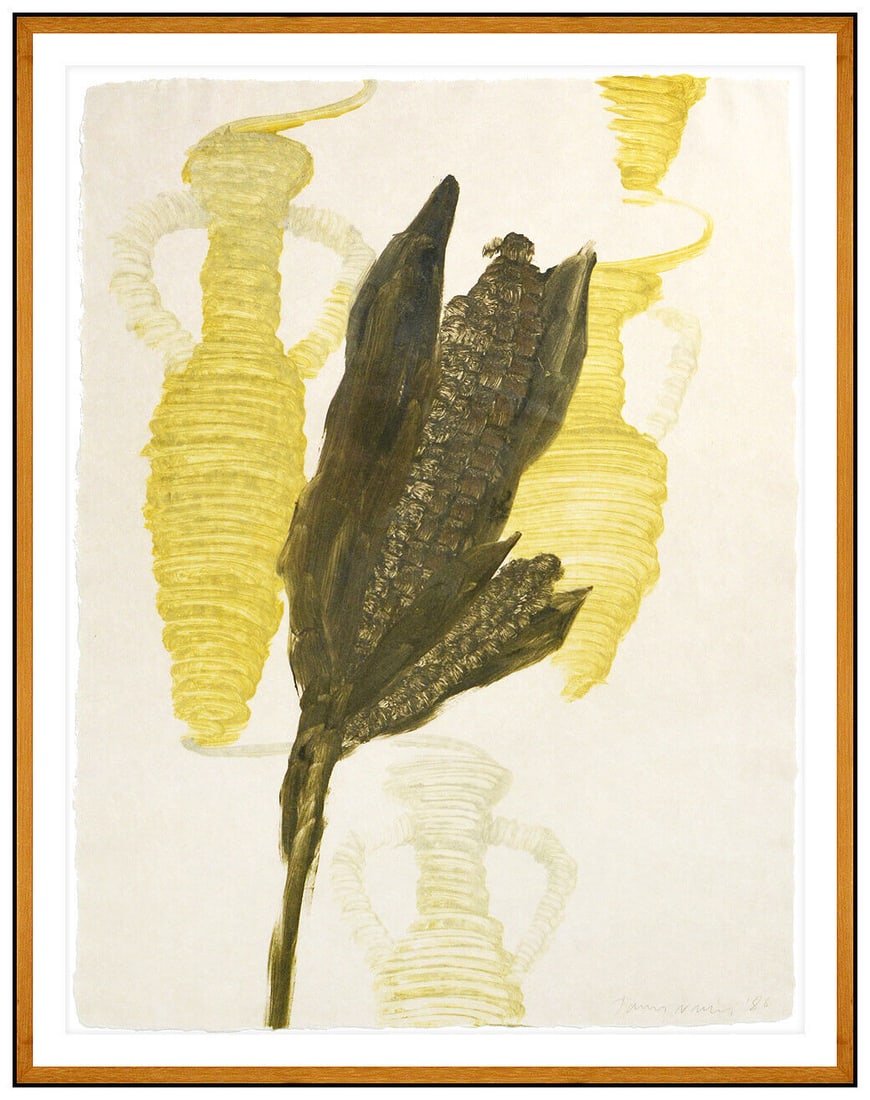 James Nares Original Monotype Hand Signed Modern Large Abstract Painting Art Oil: This lot includes:Gallery COA & free domestic shipping (*insurance and international shipping for an additional charge)Artist: James NaresTitle: UntitledMedium: MonotypeSize: 30" x 22" Framed: 38&rdqu