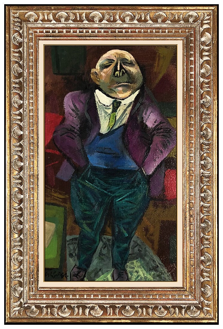William Gropper Original Painting Oil On Board Signed Portrait Modern Artwork (1 of 6)