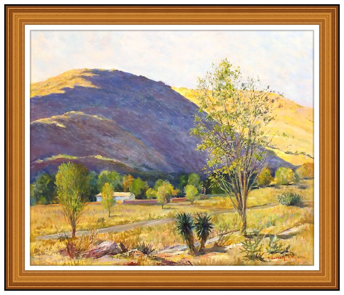 Frank Gervasi Oil Painting On Canvas Signed Large Mountain Western Landscape Art (1 of 5)