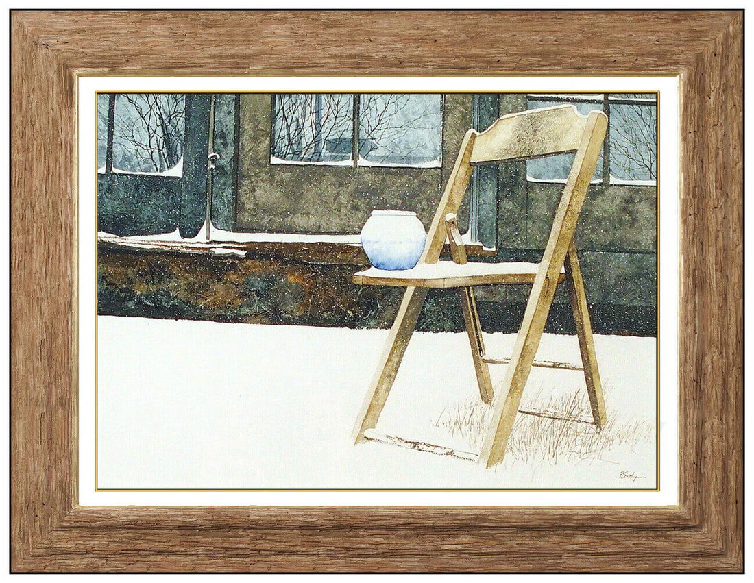 Peter Sculthorpe Original Watercolor Painting Signed Framed Still Life Artwork (1 of 4)