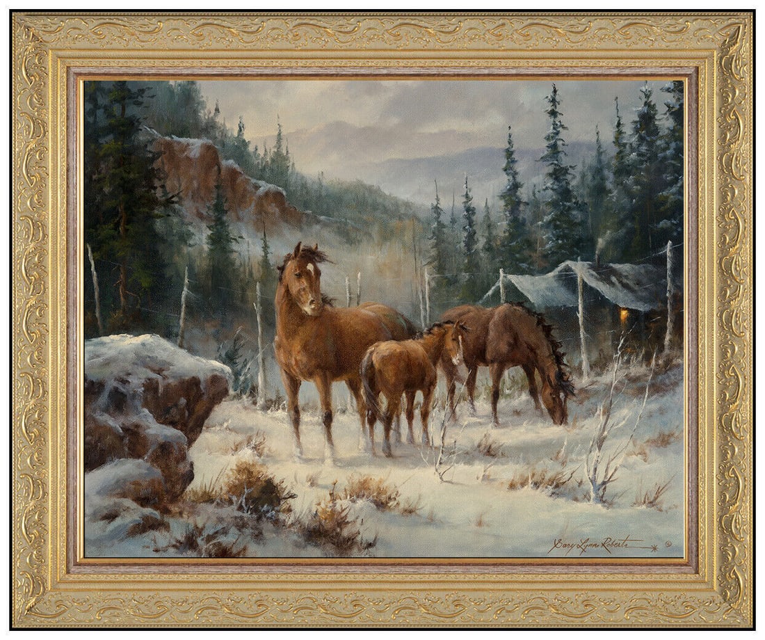 Gary Lynn Roberts Original Oil Painting On Canvas Signed Landscape Western Art (1 of 4)