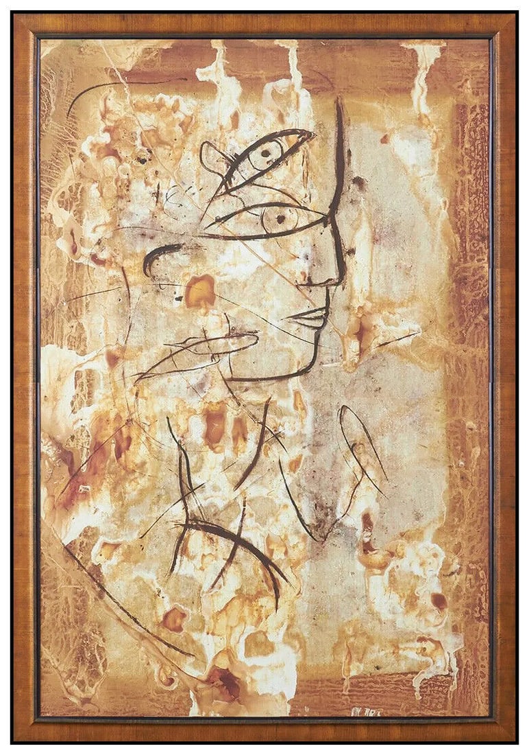 Jamali Large Original Hand Signed Giclee 9514 Modern Abstract Portrait Framed (1 of 5)