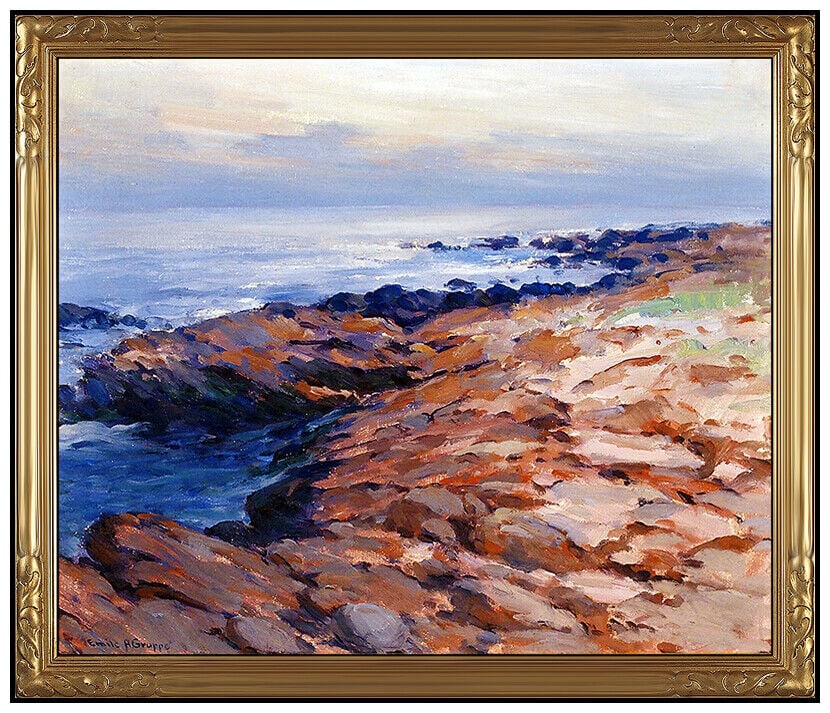 Emile A Gruppe Original Oil Painting On Canvas Gloucester Bass Rocks Signed Art (1 of 4)
