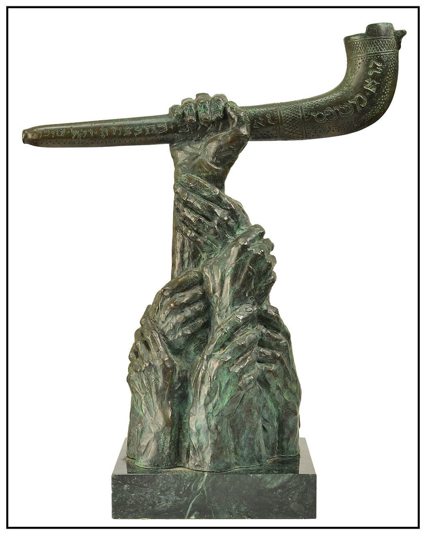 Laszlo Ispanky Original Bronze Sculpture Triumph Over Tragedy Signed Hands Art (1 of 6)