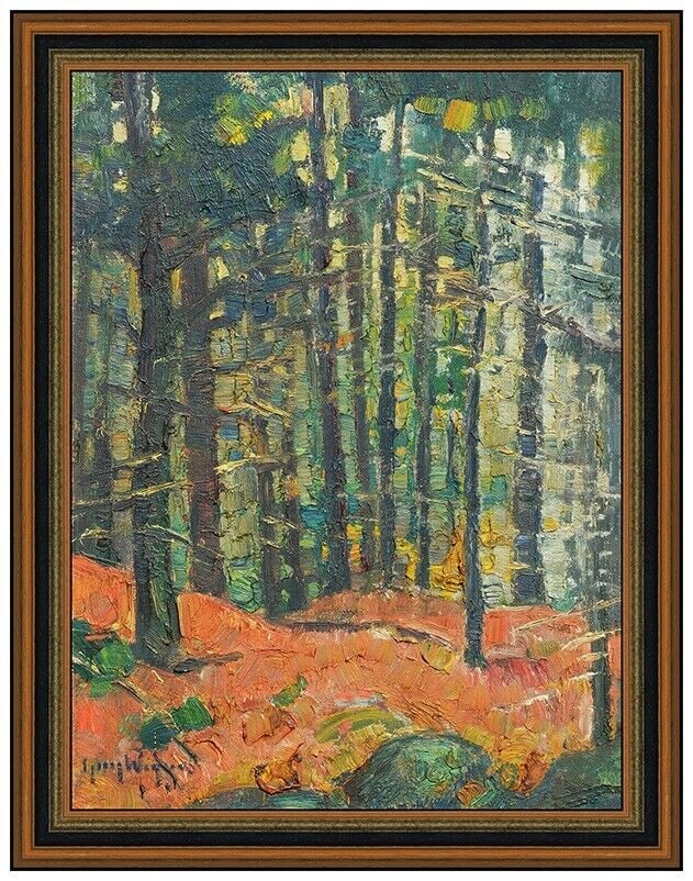 Guy Carleton Wiggins Original Oil Painting On Canvas Board Landscape Framed: This Lot Includes:Gallery Coa & Free Domestic Shipping (*Insurance And International Shipping For An Additional Charge)Artist: Guy Carleton WigginsTitle: ChetwoodMedium: Oil Painting On CanvasboardSiz