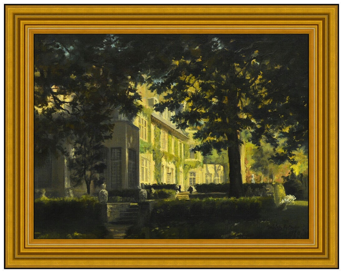 Julian Barrow Original Cityscape Oil Painting On Canvas Signed Framed Artwork (1 of 4)