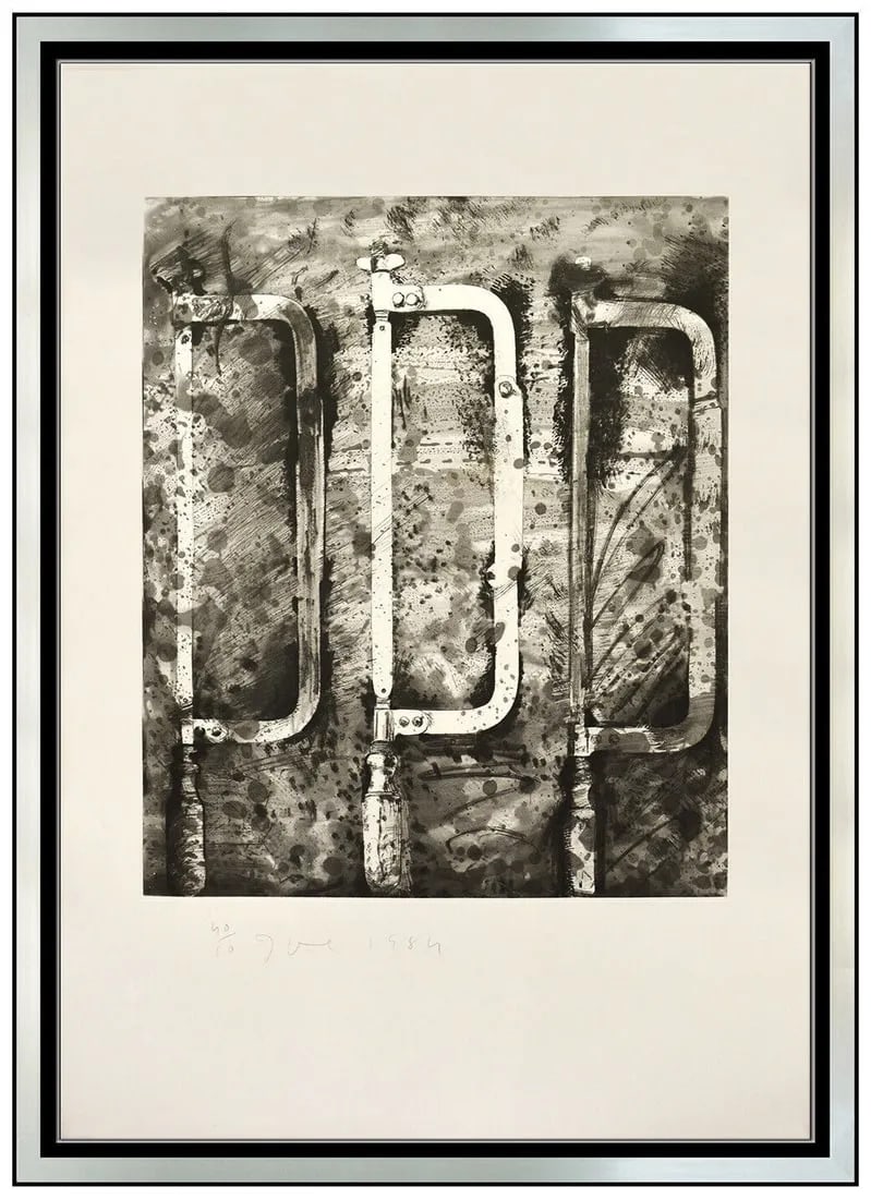 Jim Dine Original Etching Aquatint Hand Signed Three Saws New French Tools Art (1 of 5)