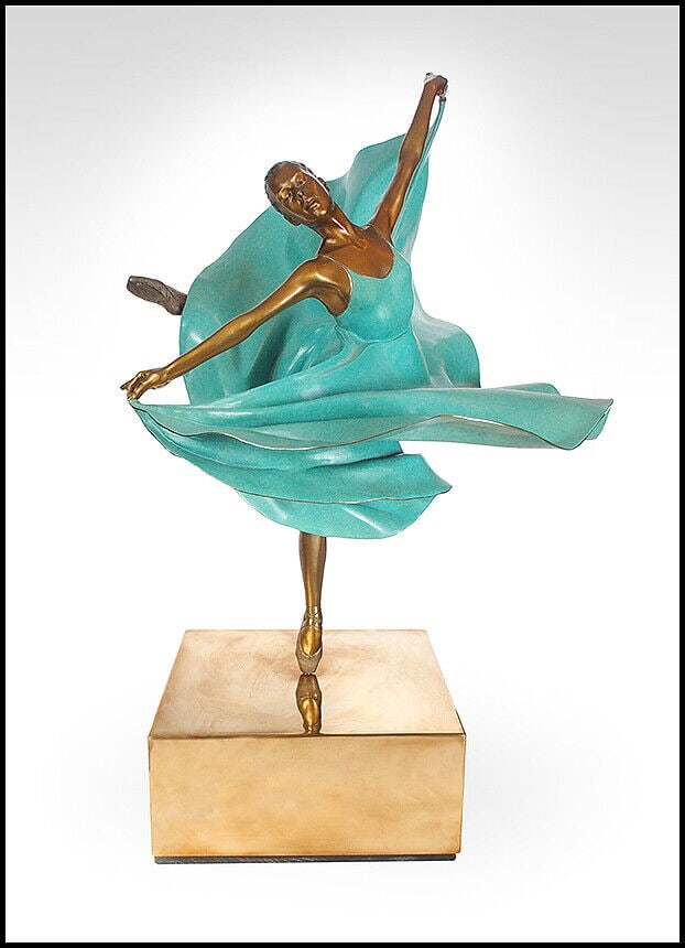 Ramon Parmenter Bronze Sculpture Entournant Ballerina Hand Signed Dance Artwork (1 of 4)