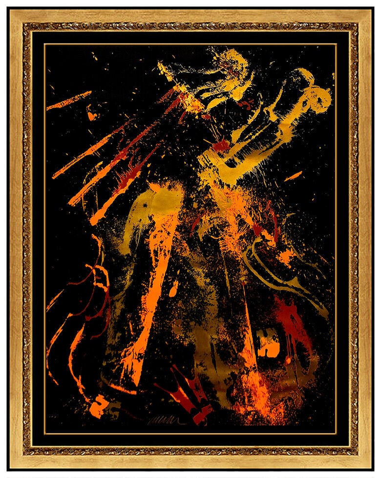Pierre Fernandez Arman Color Silkscreen Music Violin Signed Large Modern Artwork: This lot includes:Gallery COA & free domestic shipping (*insurance and international shipping for an additional charge)Artist: Pierre ArmanTitle: SymphonyMedium: SilkscreenSize: 30" x 22"Framed: 38" x