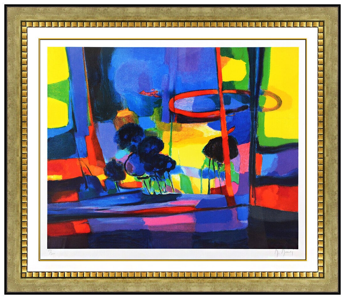 Marcel Mouly Original Color Lithograph Hand Signed Landscape Basque Clairiera (1 of 8)